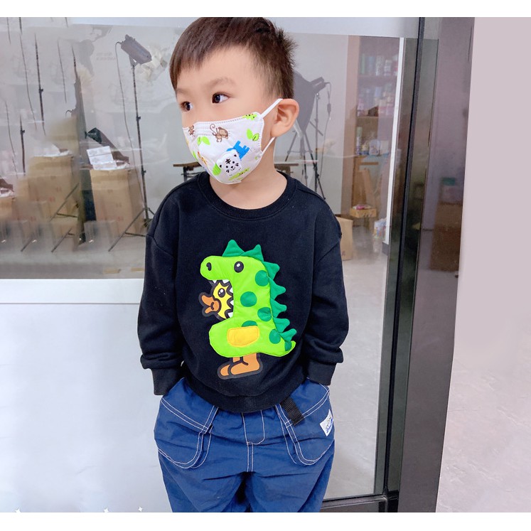 Khẩu Trang KN95 kháng khuẩn, có van thở, chống bụi mịn PM2.5, kẹp mũi kim loại cho bé từ 0-8 tuổi