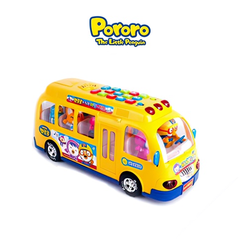 [Hàng Chính Hãng] Xe Buýt Trẻ Em Pororo Pororo Kindergarten Bus 39x14x18cm