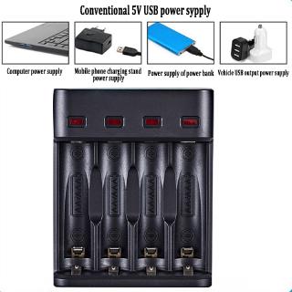 Bộ Sạc Pin 5v 4 Cổng Usb Cho Aa Aaa W/Sạc
