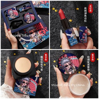 HOT TAOBAO — Set Trang Điểm 4 Món HANRU Cao Cấp Nội Địa Trung Phiên Bản Giới Hạn, Set Make Up HANRU