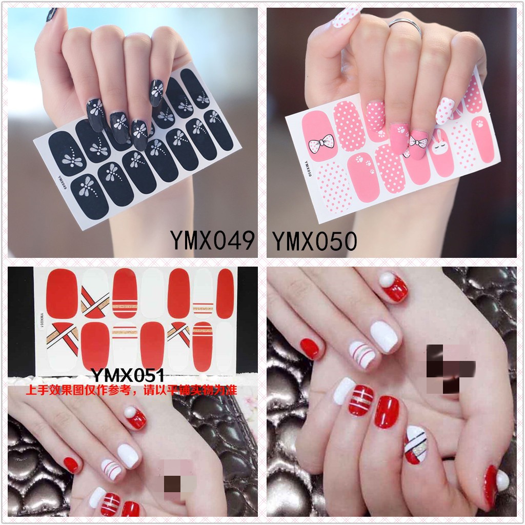 Sticker dán móng tay 3D họa tiết hoạt hình chống nước