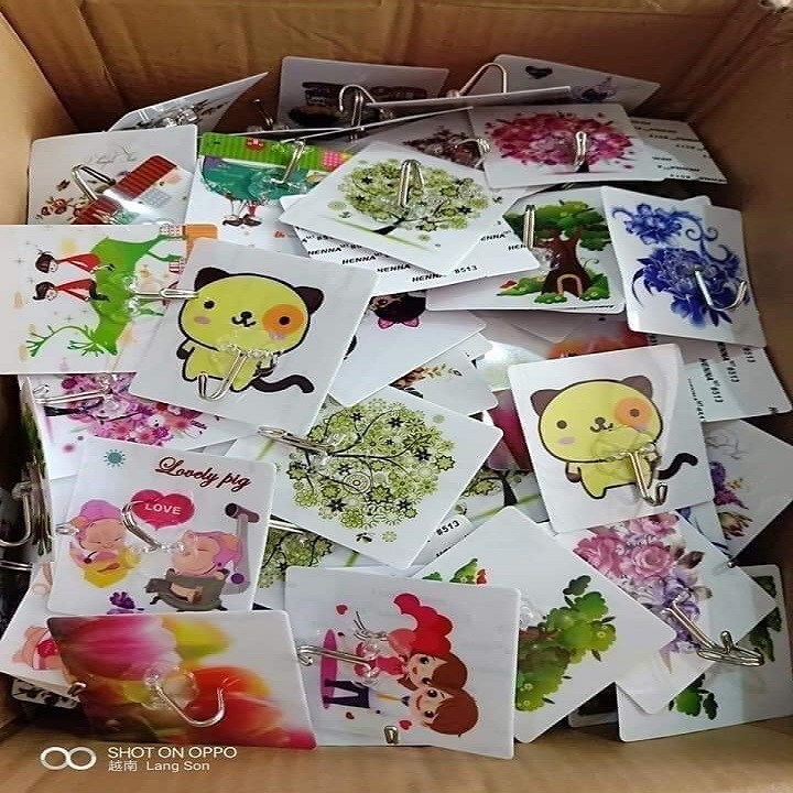 Bộ 5 móc dán tường 3D siêu dính.