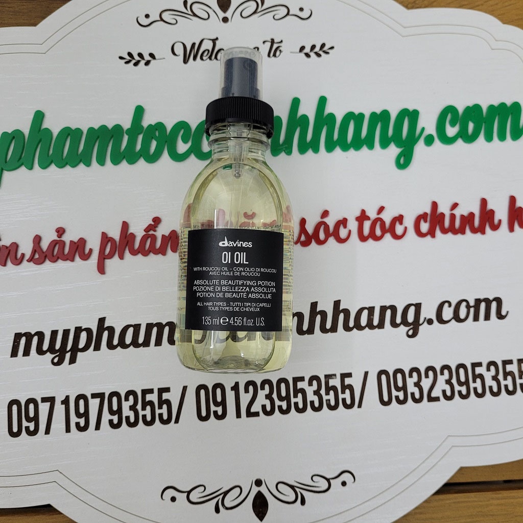 SET DAVINES OI ABSOLUT DẦU GỘI XẢ + DẦU DƯỠNG 135ML