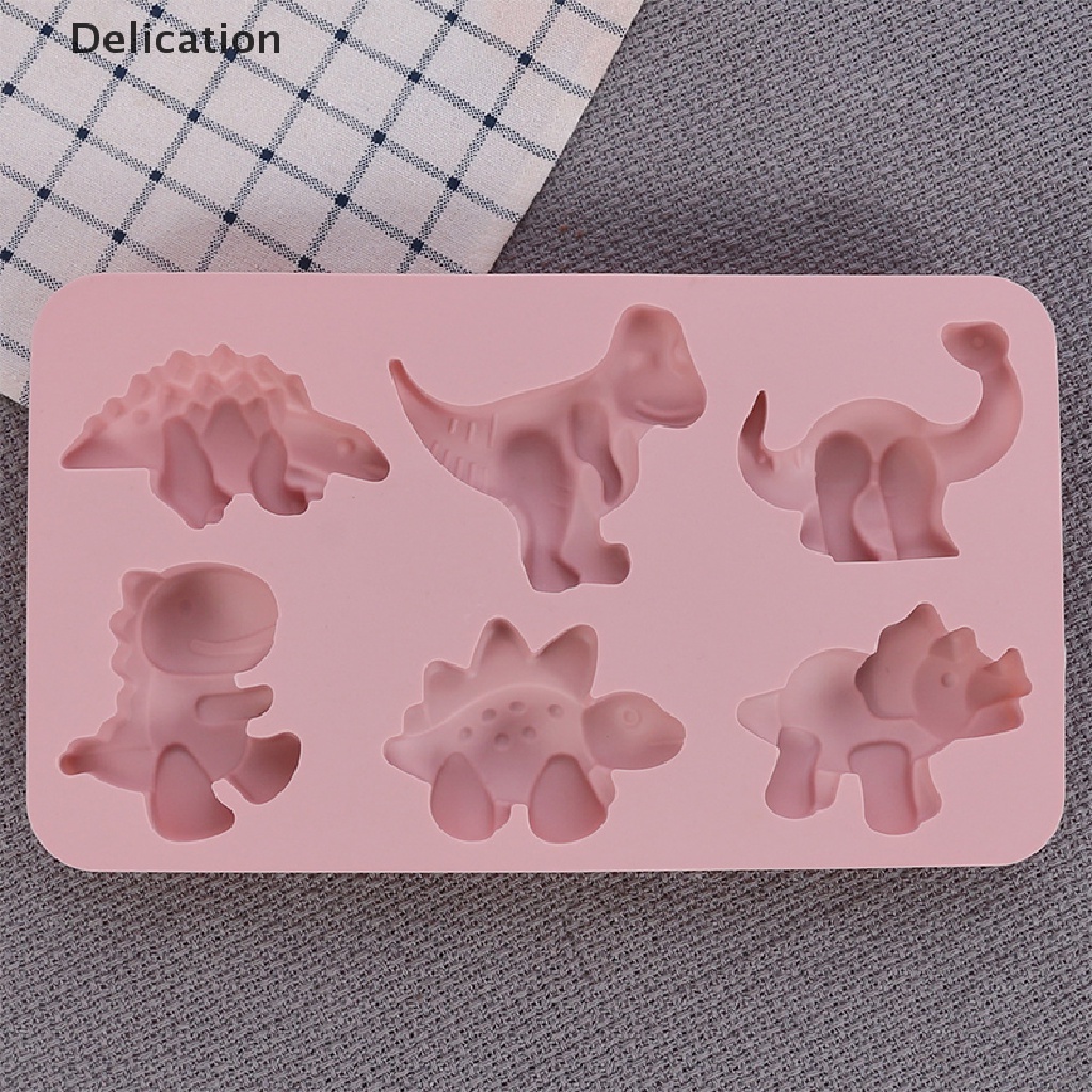 Khuôn làm bánh bằng silicone tạo hình khủng long 3D xinh xắn
