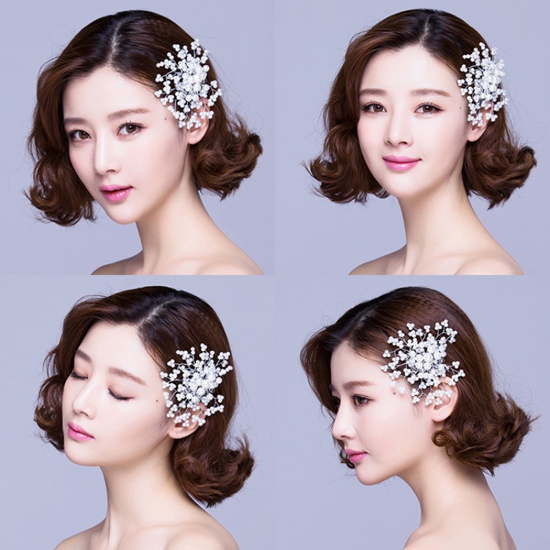 Lược Cài Tóc Đính Hạt Ngọc Trai Giả Thời Trang Mới Cho Cô Dâu