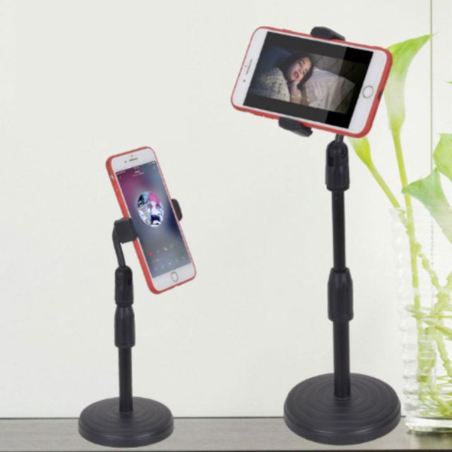 Giá đỡ điện thoại livetream tiktok, kẹp chụp ảnh đa năng, kẹp xoay 360 độ, để bàn tiện dụng L7