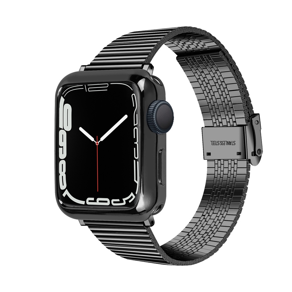 Dây đeo + khung viền thích hợp cho đồng hồ thông minh Apple Watch series 8 7 41mm 8 7 45mm và dụng cụ