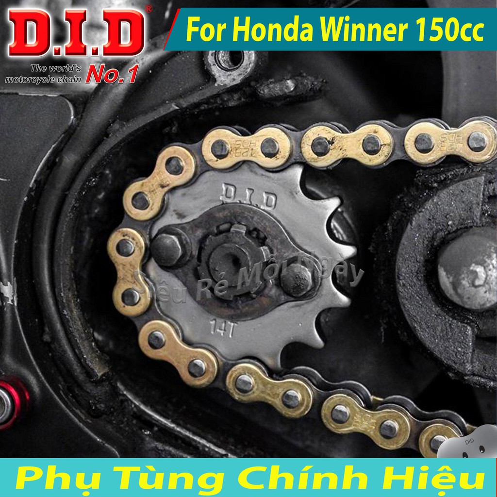 Bộ Nhông Sên Dĩa DID Honda Winner 150cc Cover Sên DID Vàng 10ly Thái Lan