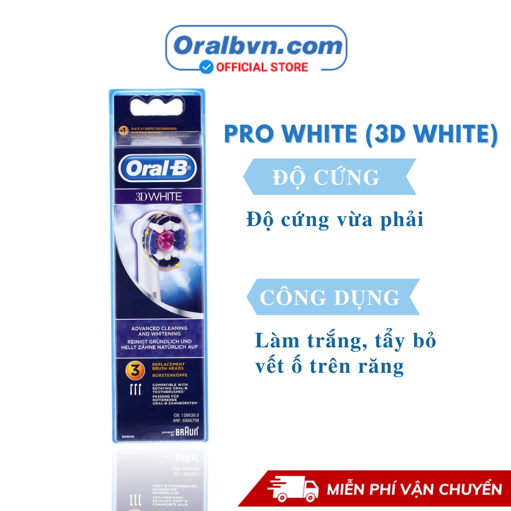 Đầu bàn chải điện Oral B thay thế CROSS ACTION giúp đánh tan mảng bám