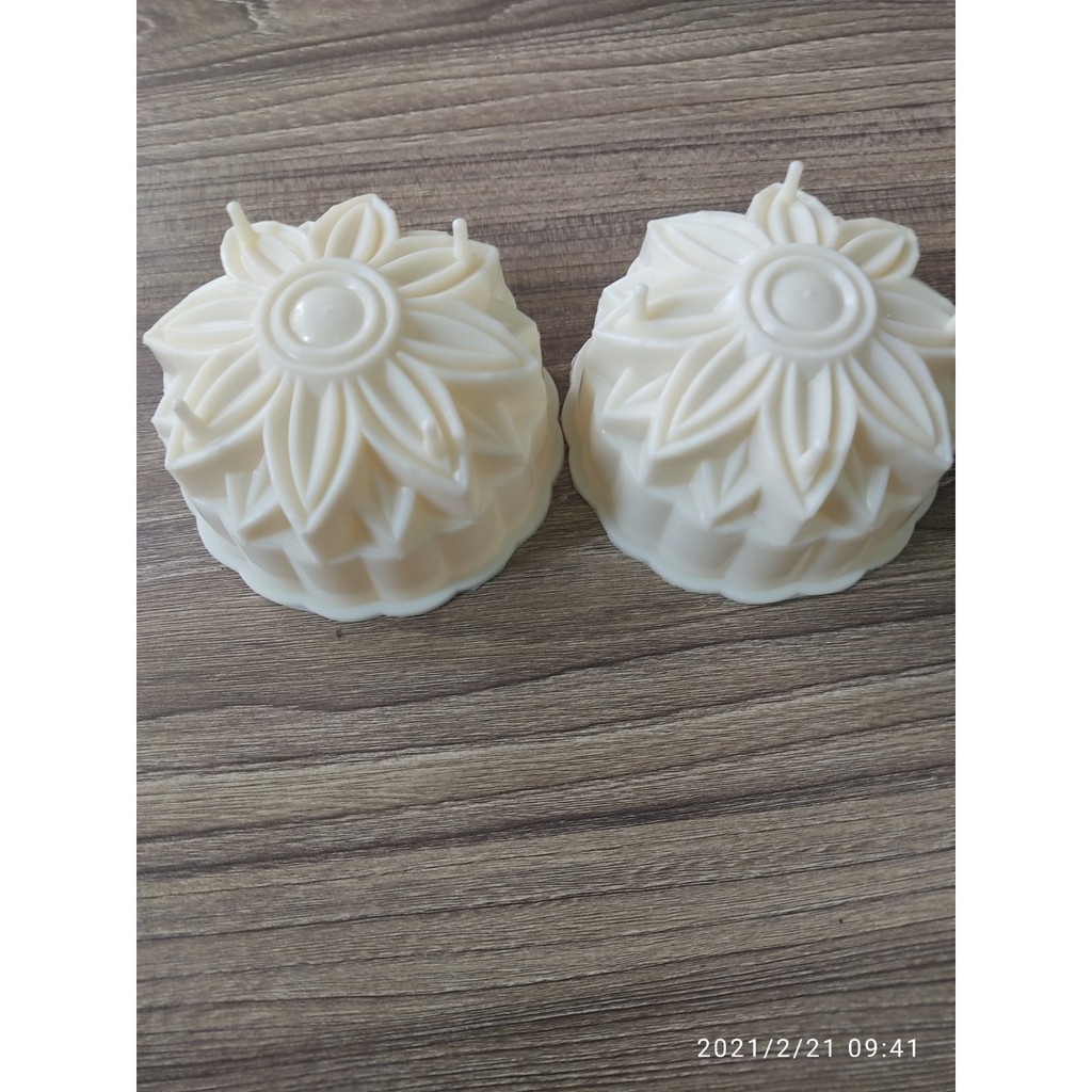 BỘ HAI KHUÔN LÀM RAU CÂU TRUNG THU HÌNH HOA HƯỚNG DƯƠNG 10 CM