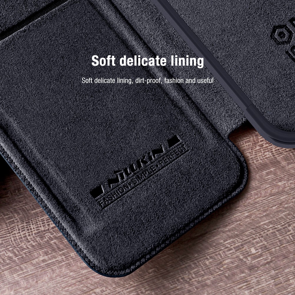 Ốp Điện Thoại Nillkin Bằng Da Nắp Lật Chống Sốc Kèm Ngăn Đựng Thẻ Cho iPhone 14 Pro Max Giá Đỡ