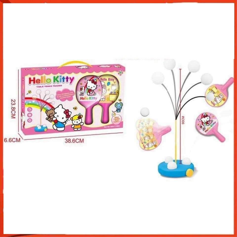 Đồ chơi thể thao bóng bàn luyện tập phản xạ Hello Kitty/Elastic Soft Axis Table Tennis giá rẻ