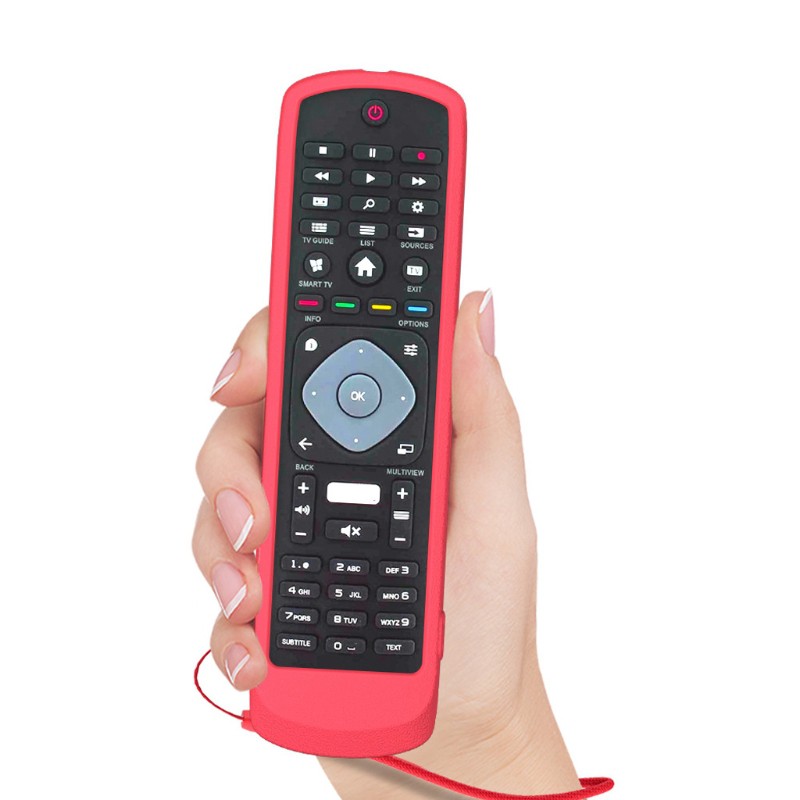 Ốp Silicon Bảo Vệ Cho Điều Khiển Từ Xa Philips Tv Netflix Hof16H303Gpd24