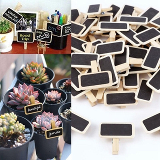 Bộ 50 bảng đen viết phấn mini bằng gỗ
