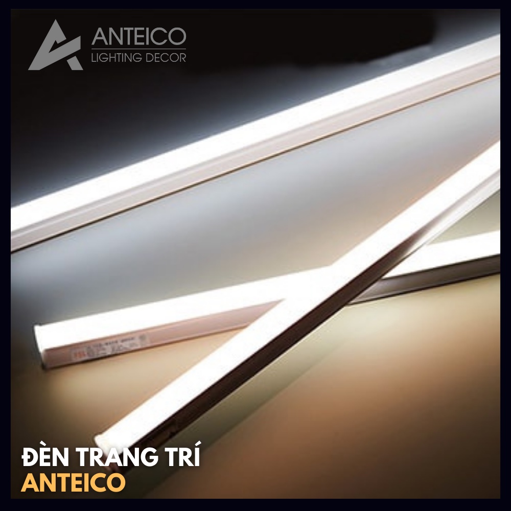 Đèn tuýp T5 máng liền bóng kích thước 0.6m Đèn Led tuýp T5 0.6m - thiết bị chiếu sáng giá rẻ ANTEICO