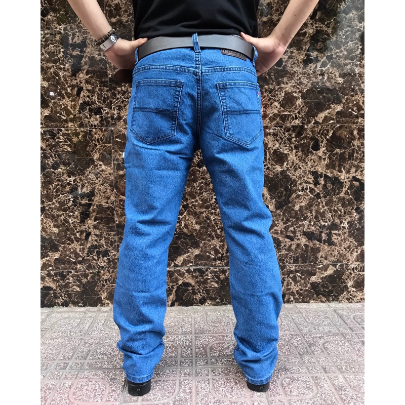 Quần jean nam ống suông co dãn, quần bò nam ống rộng co dãn chính hãng | BigBuy360 - bigbuy360.vn