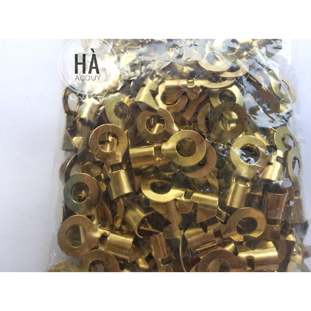 ĐẦU COS DÂY ĐIỆN TRÒN bằng ĐỒNG bấm dây cáp loại 6 LY -100 cái