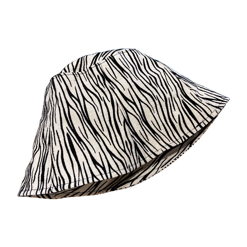 Nón Vành Rộng In Họa Tiết Ngựa Vằn Phong Cách Đường Phố Thời Trang Xuân Thu Cho Nữ