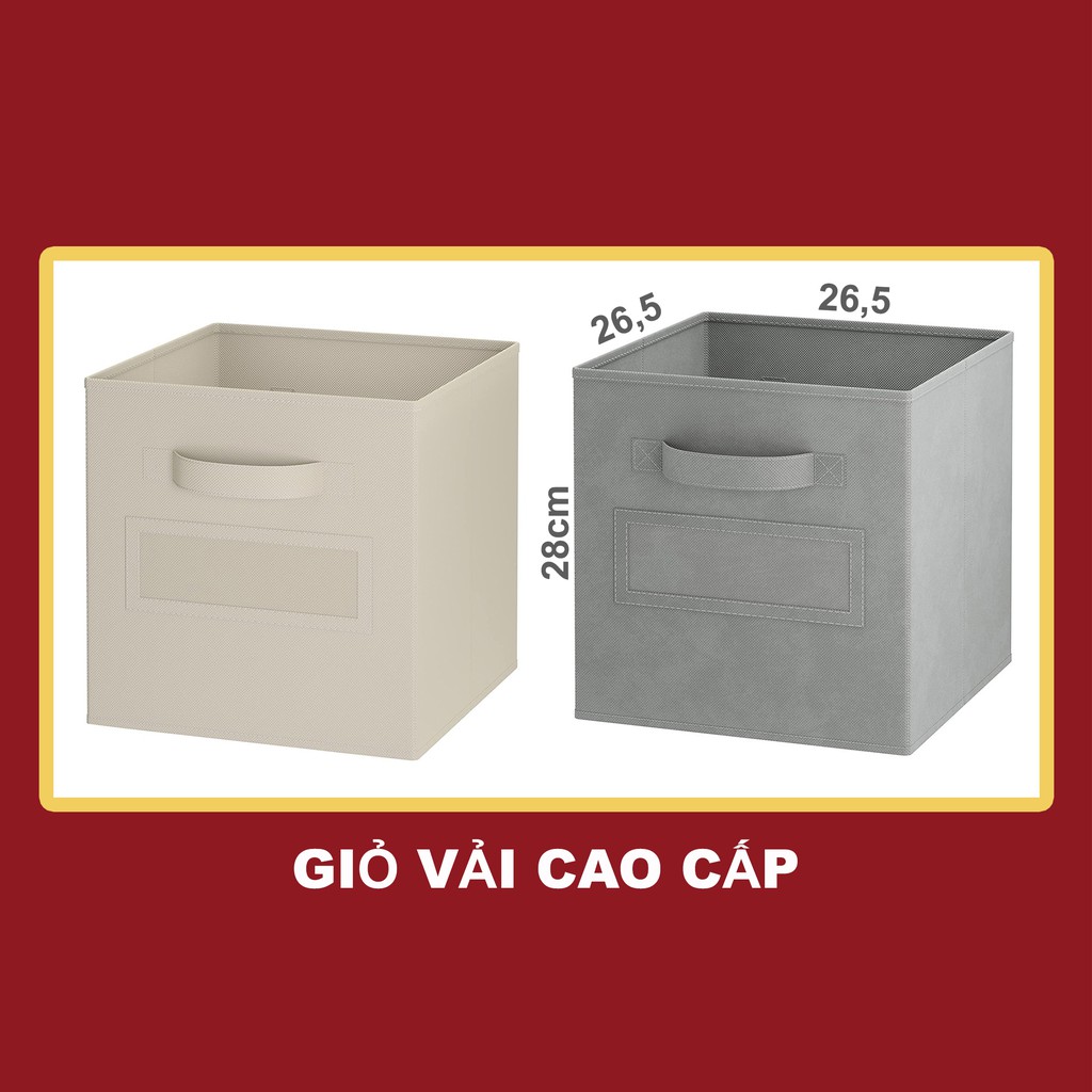Giỏ vải cao cấp đựng đồ chơi cho bé/ đựng đồ đa năng