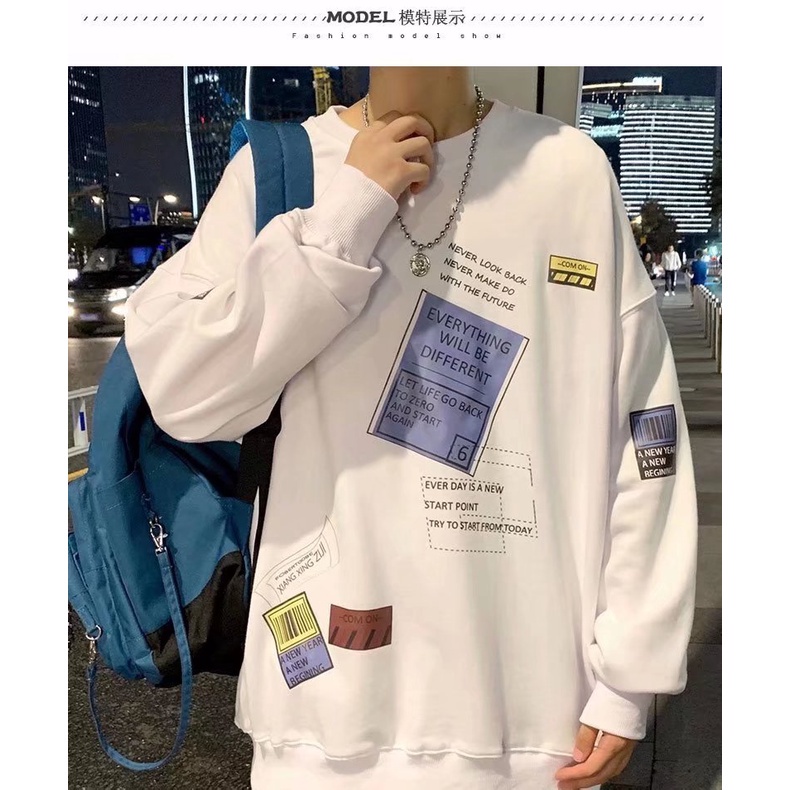 Áo sweater thời trang hong kong cho nam size m-3xl