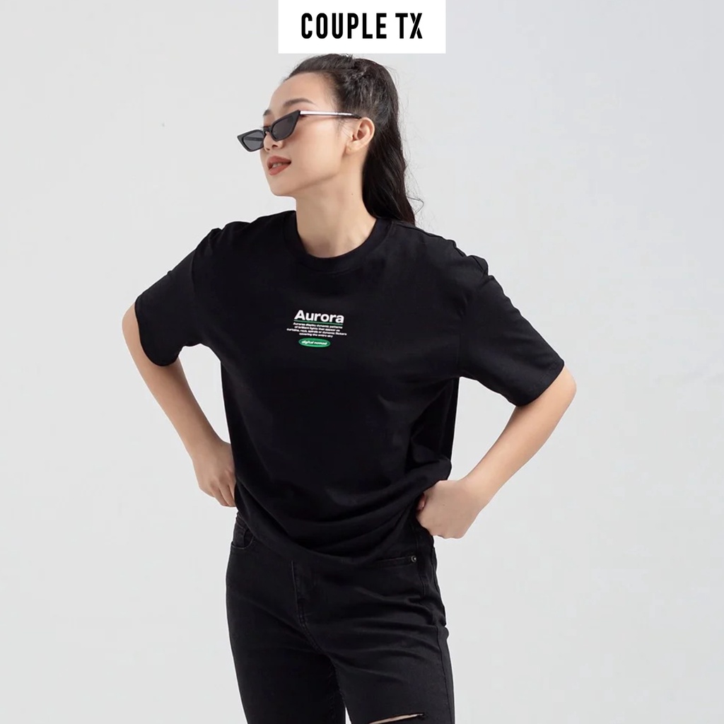 Áo Thun Nữ Couple TX Relax Fit In Graphic Aurora WTS 2178
