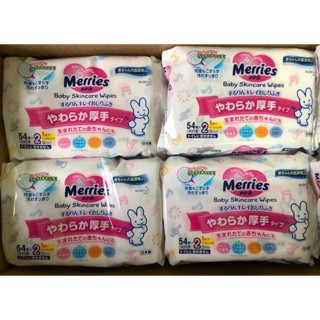 Giấy ướt Merries Nhật 54 tờ