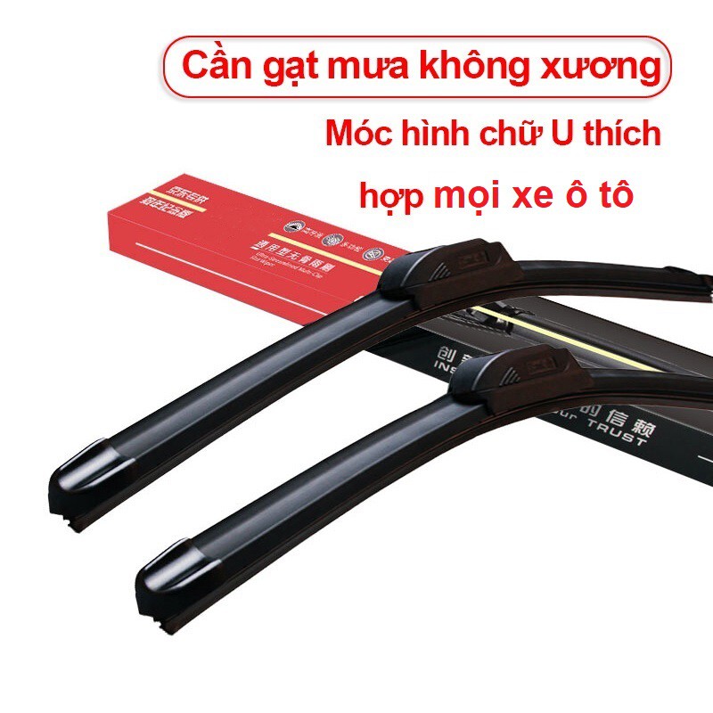 Gạt mưa ô tô Silicone - Cần Gạt Mưa xương mềm cho xe hơi 4 -5 đến 7 chỗ, chổi cần gạt mưa ô tô lưỡi 