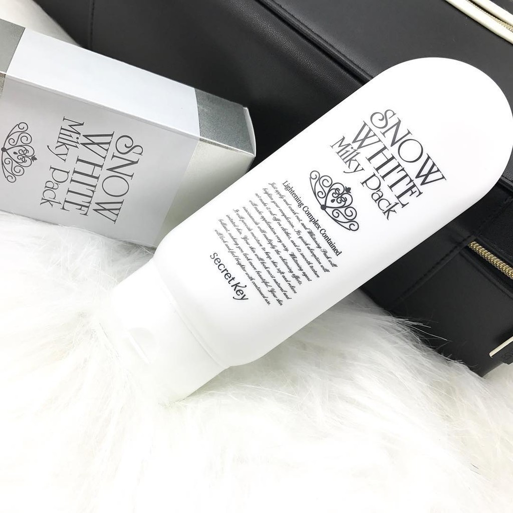Kem tắm trắng dưỡng trắng toàn thân Secret Key Snow White Milky Pack 200g