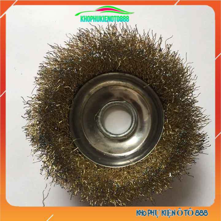 Bát mài chổi đánh gỉ sắt, lưỡi mài chà nhám đế đỏ sợi vàng cao cấp