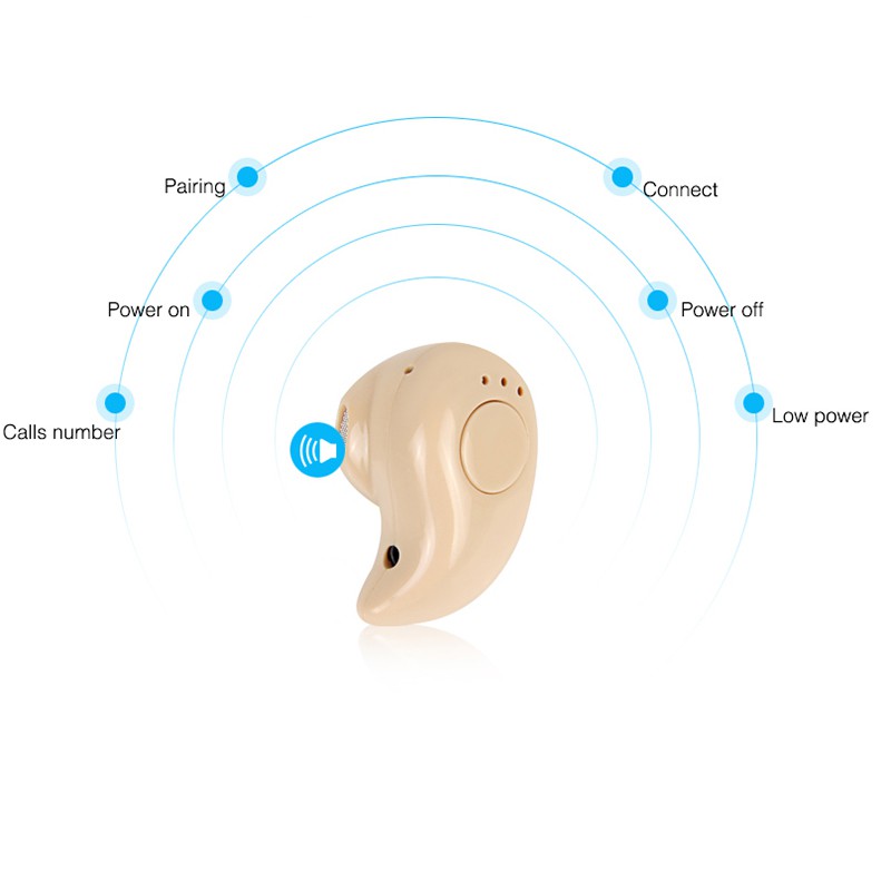 Tai Nghe Bluetooth Nhét Tai Có Mic Dành Cho Điện Thoại Thông Minh