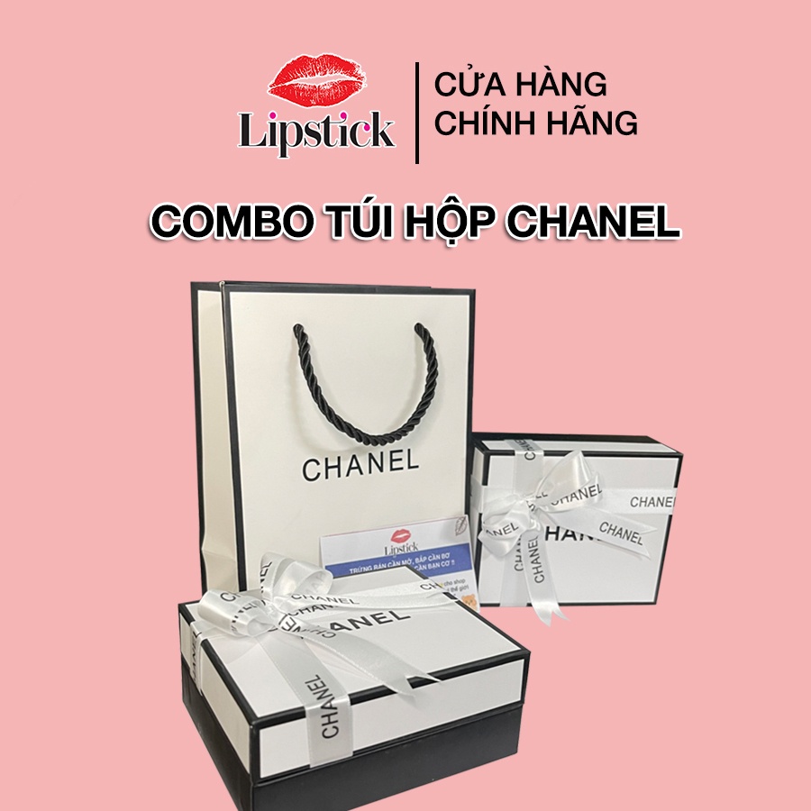 Hộp Quà , Túi Hãng CHANEL kèm thiệp làm quà tặng,phụ kiện cho son CHANEL