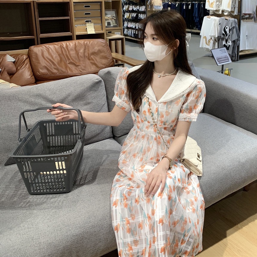 Đầm Nữ Cổ Sơ Mi Phong Cách Hàn Quốc Mới