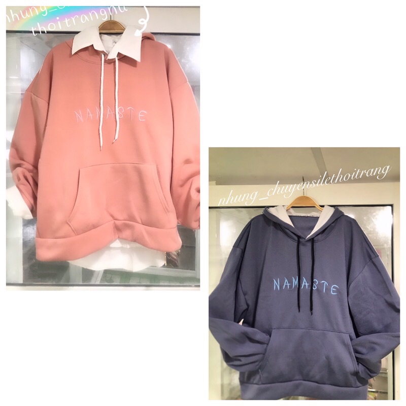 áo hoodie nữ from rộng, áo nỉ có nón hai lớp( hình chụp thật và video)
