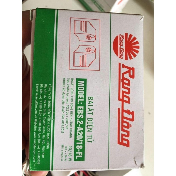 Balat  - Chấn lưu điện tử Rạng Đông - EBS.2 - A20/18FL