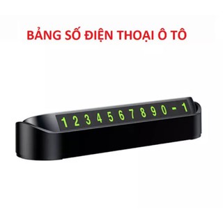 Bảng số điện thoại gắn Taplo xe ô-tô, mẫu gắn được 2-3 số cùng lúc