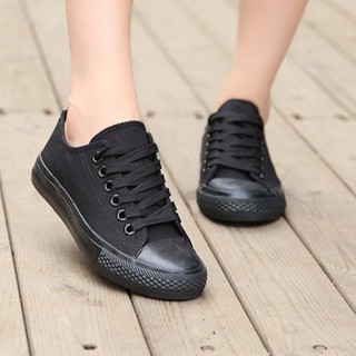 Giày CVS AllStar Classic Cổ Thấp Nữ Full Đen