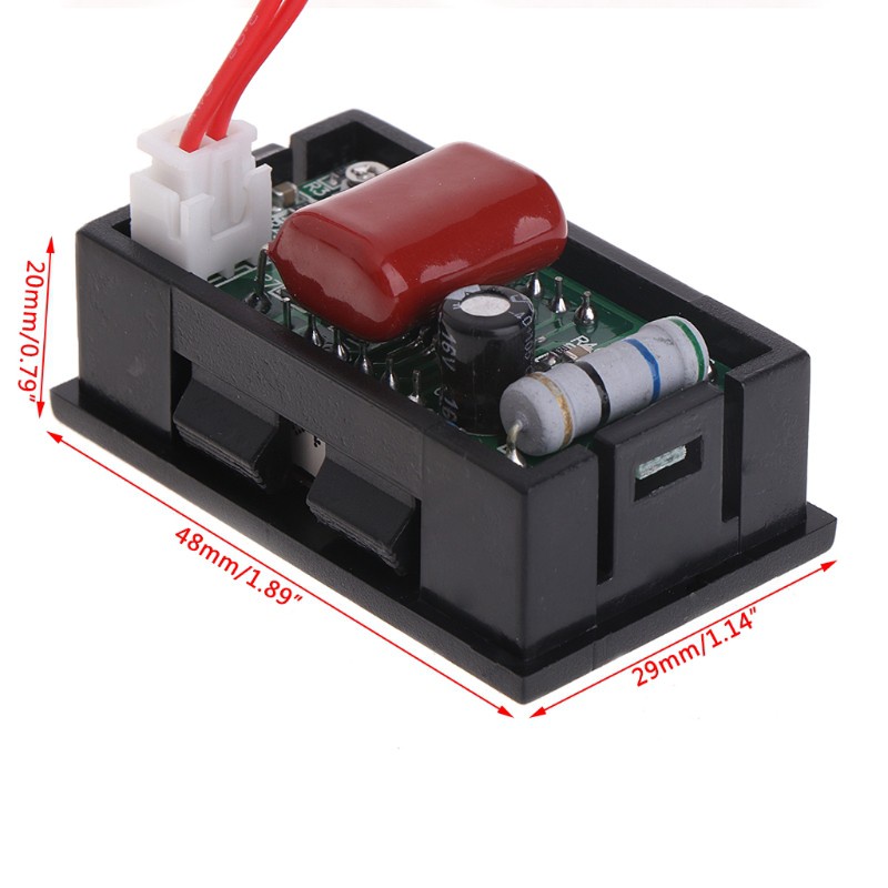 Vôn Kế Kỹ Thuật Số 2 Dây 0.56 "Ac 30v-500v Cho 110v 220v 380v