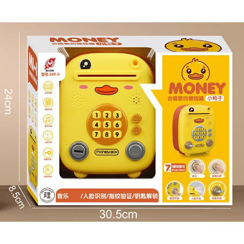 Két Sắt Mini Cho Bé Két Sắt Đựng Tiền Tiết Kiệm Có Nhạc Nhiều Màu Dễ Thương K1