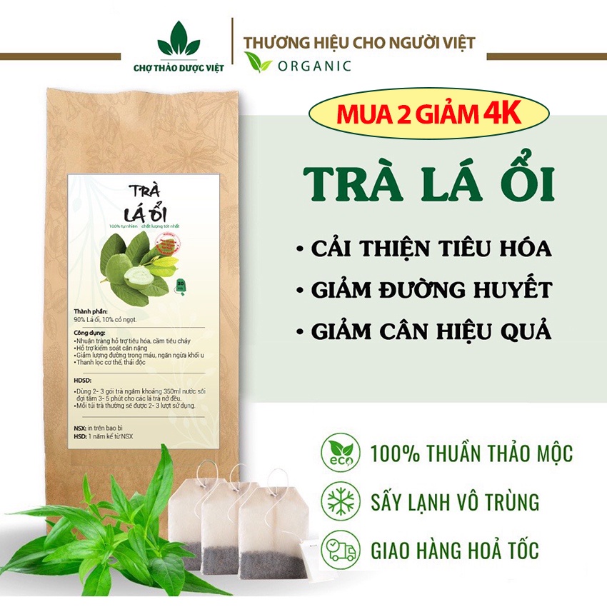 Trà ổi giảm cân Trà búp ổi, đọt ổi non nguyên chất