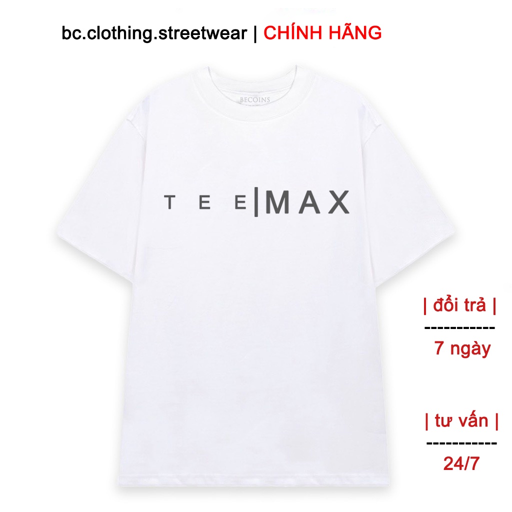 Áo thun unisex, tshirt tay lỡ form rộng, áo cotton dày đẹp form chuẩn TEEMAX