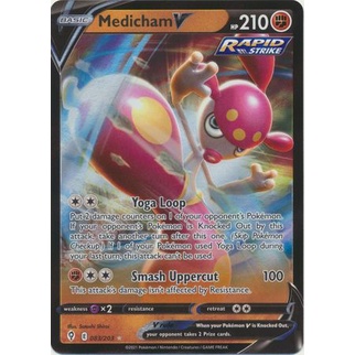 Thẻ Bài Pokemon Medicham V - 83/203 - Ultra Rare