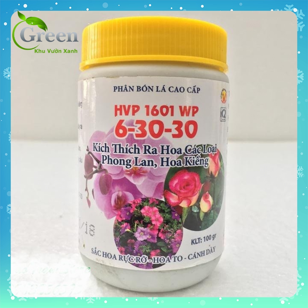 Phân bón lá cao cấp HVP 6-30-30 Kích thích ra hoa 100g