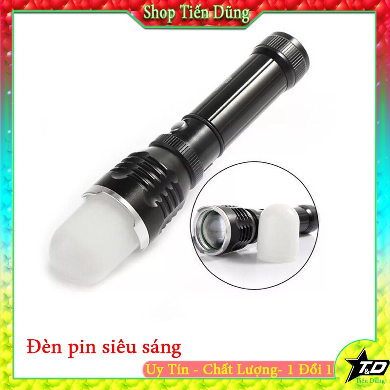 Đèn pin siêu sáng Cree HY901 có 2 chế độ đèn- Đèn pin tích điện đế có nam châm nên có thể gắn vào mọi địa hình có sắt