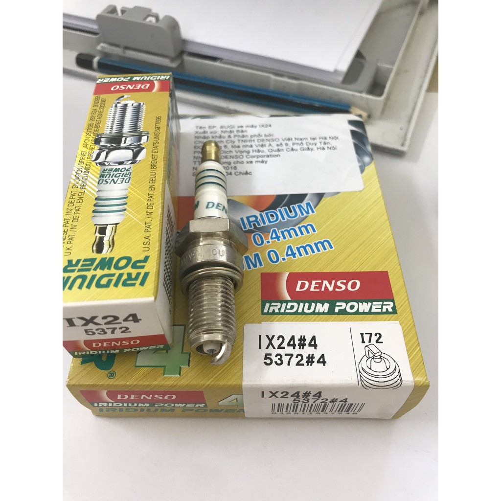 Bugi Denso Iridium power IX24 cho xe Suzuki GN 125, SYM HUSKY và SYM Wolf