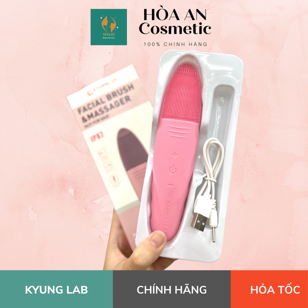 Máy Rửa Mặt Massage 5 Chế độ Kyung Lab Rung Siêu Âm 8000 lần/phút