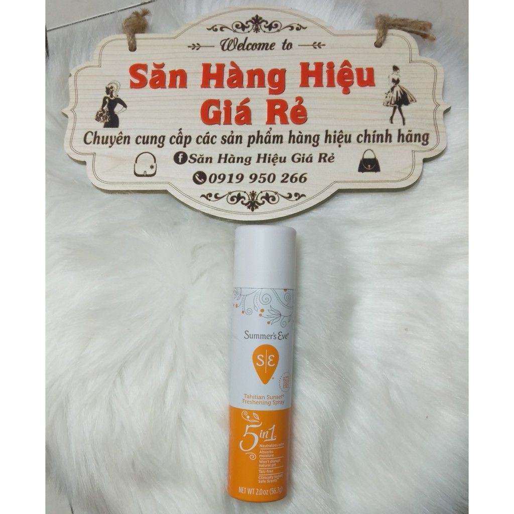 [Sale Giá Sốc] Nước hoa vùng kín - Xịt Phụ Khoa Summer’s Eve Loại 56,7g Hàng sẵn tại shop