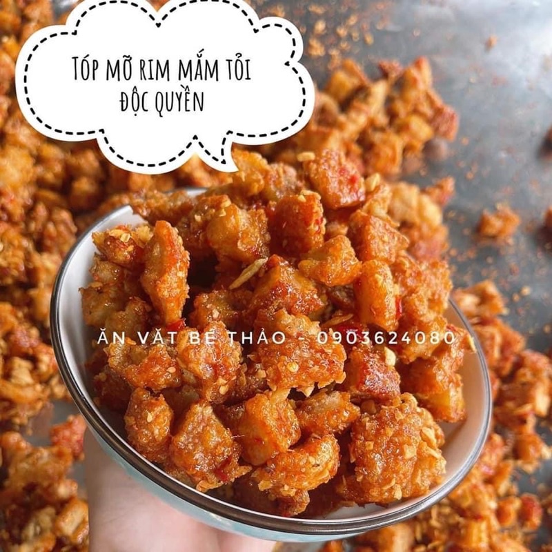 TÓP MỠ RIM MẮM TỎI hủ nhỏ 170gr