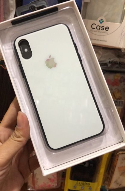 Iphone X ốp lưng mặt kính cường lực cao cấp chính hãng