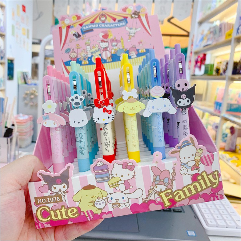 Sanrio Bút Bi Ngòi 0.5mm Họa Tiết Hoạt Hình Kuromi Pochacco Cho Học Sinh