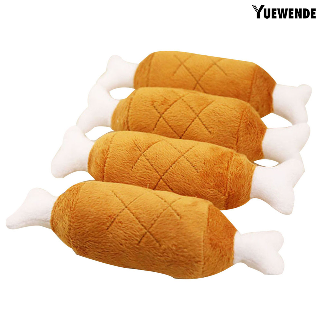 Đồ Chơi Nhồi Bông Hình Đùi Gà Bằng Nhung Lông Cho Thú Cưng Vui Đùa